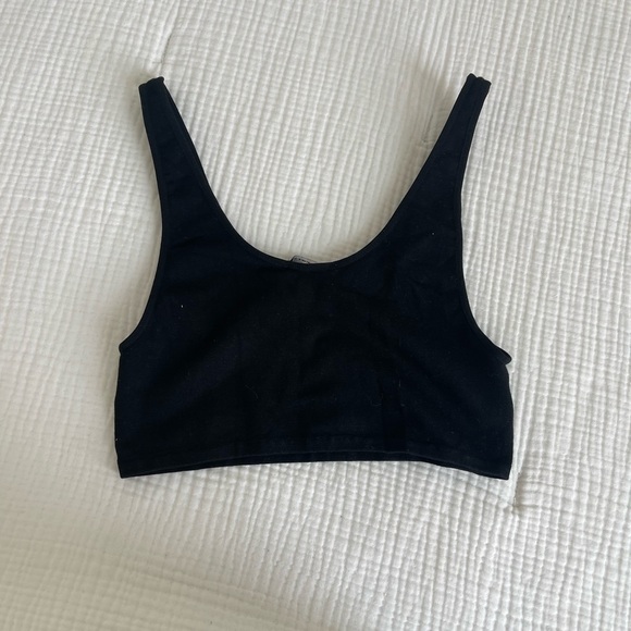 Zara black crop bra top - Picture 3 of 4